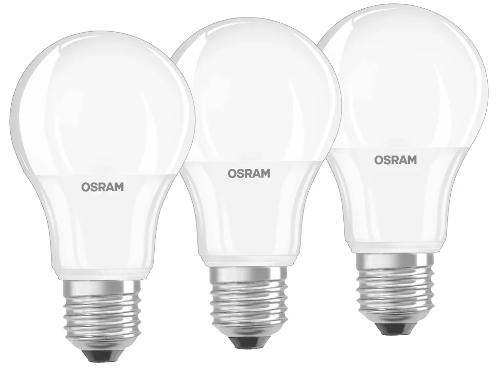 LED Classic Glühlampe mit 8,5 Watt, E27, matt, warmweiß - im 3er Set