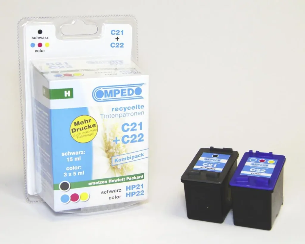 Druckerpatrone für HP 21+22 2er Multipack (BK/COL)