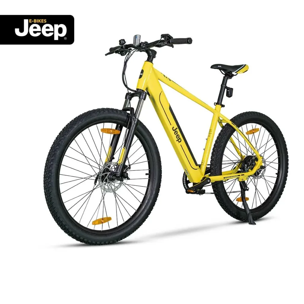Unisex Mountain E-Bike, 27,5 Zoll, Rahmengröße 48 cm, 7-Gang Kettenschaltung, yellow, MHR 7000