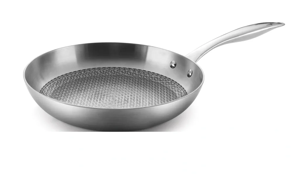 XXL Edelstahl-Hybrid Hochrand-Pfanne 24 cm - Hochrandpfanne Ceraflon Elite Quantum