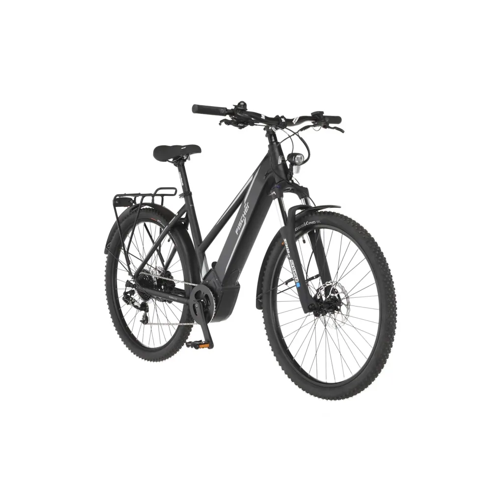 Damen E-Bike ATB, 27,5 Zoll, Rahmengröße 44cm, 10-Gang Kettenschaltung, schwarz matt, TERRA 5.0i