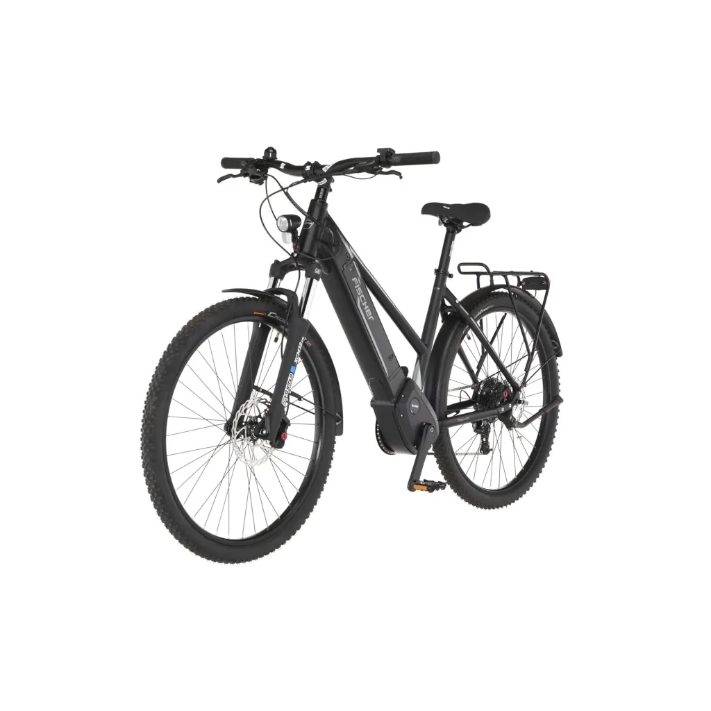 Damen E-Bike ATB, 27,5 Zoll, Rahmengröße 44cm, 10-Gang Kettenschaltung, schwarz matt, TERRA 5.0i