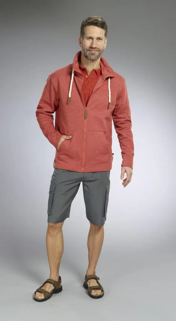 Sweatjacke, Farbe rot, Gr.M