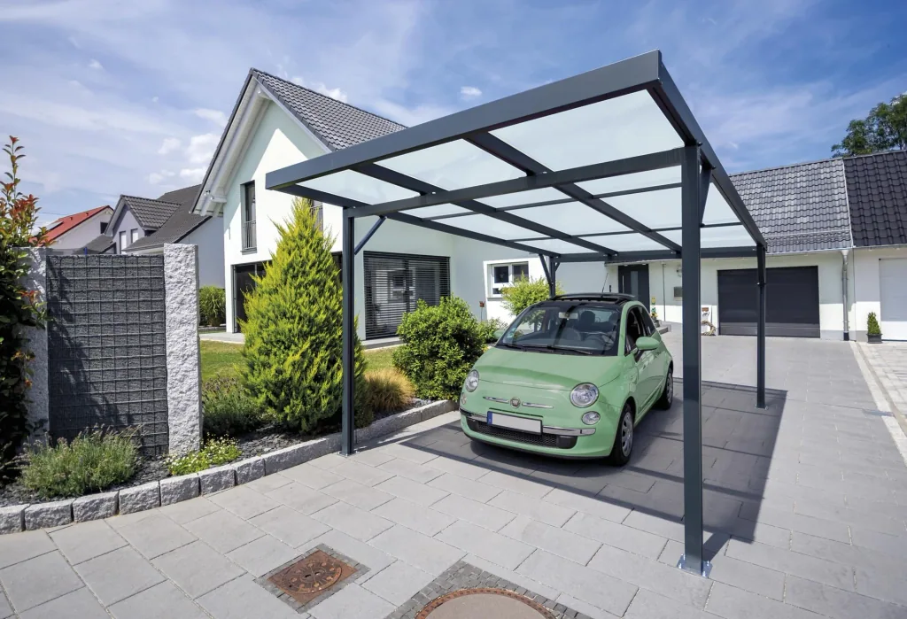 Carport Premium, anthrazit, 3094 x 5620 mm - Klima blue