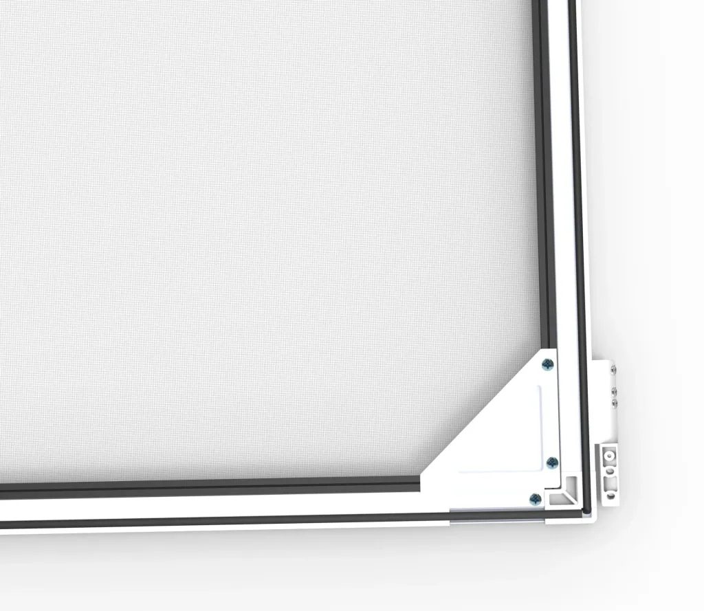 Teleskopierbarer Insektenschutz für Türen, 100 x 215 cm, Weiß