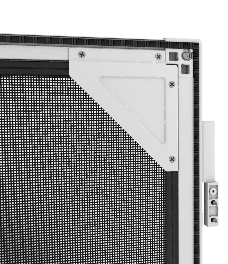Teleskopierbarer Insektenschutz für Türen, 100 x 215 cm, Weiß