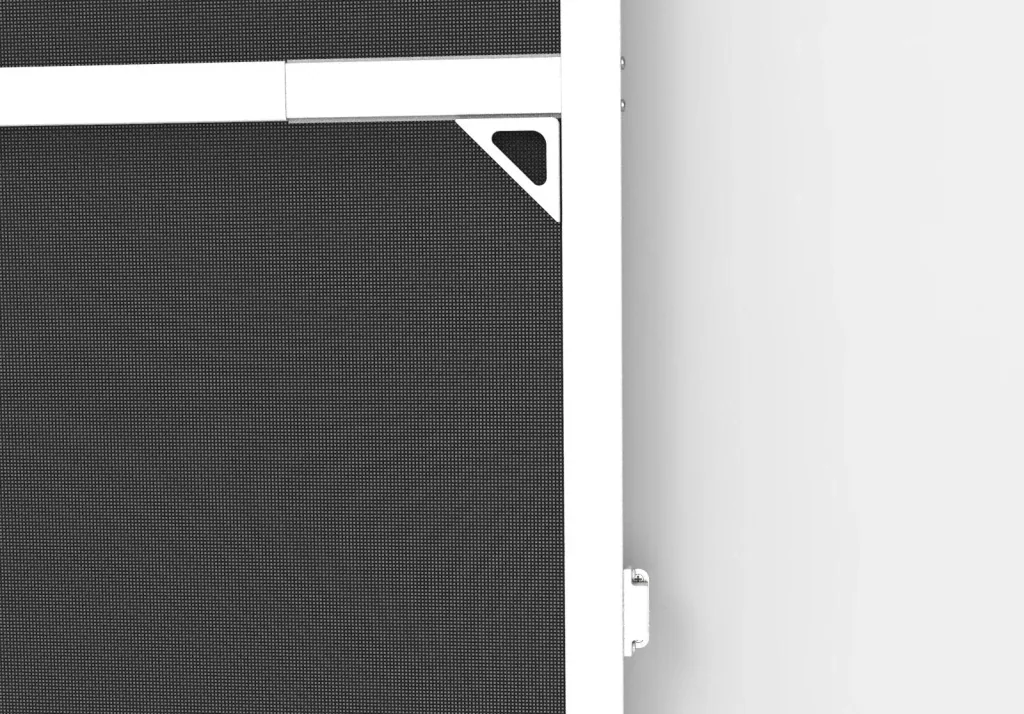 Teleskopierbarer Insektenschutz für Türen, 100 x 215 cm, Weiß
