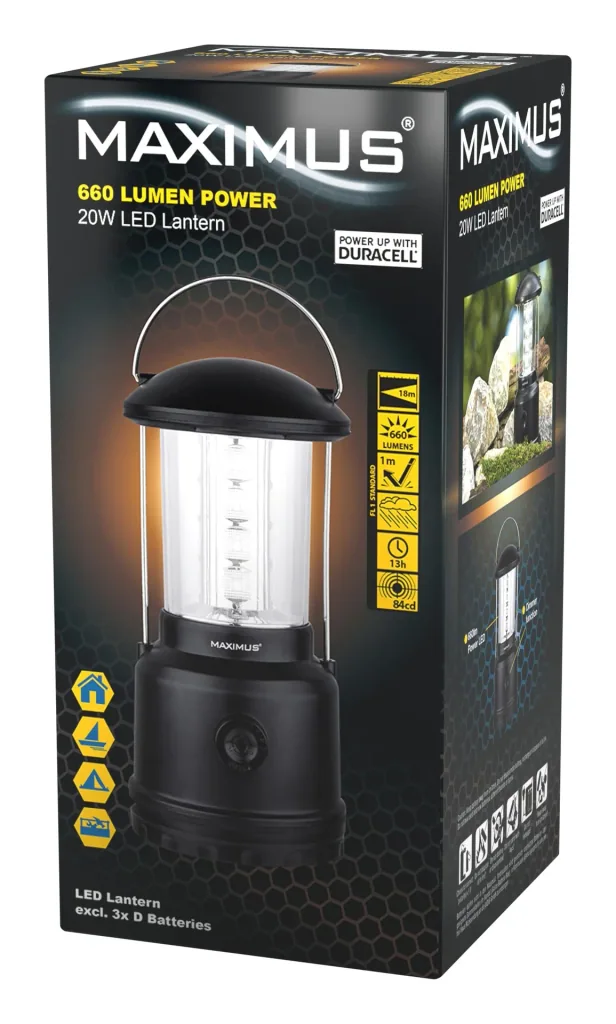LED Campingleuchte mit Aufhängung, dimmbar