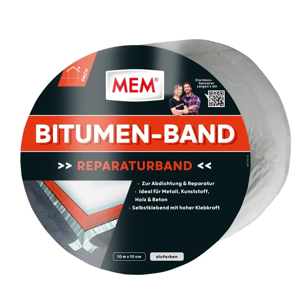 Dach Reparaturband 100 mm x 10 m, Alufarben