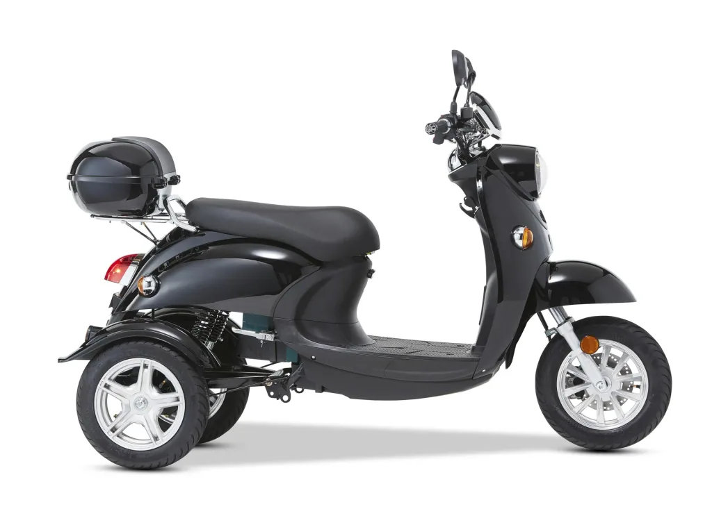 3-Rad E-Mobil Modena 25 km/h - schwarz - Neue Roller-Optik mit dem Komfort eines Elektromobils