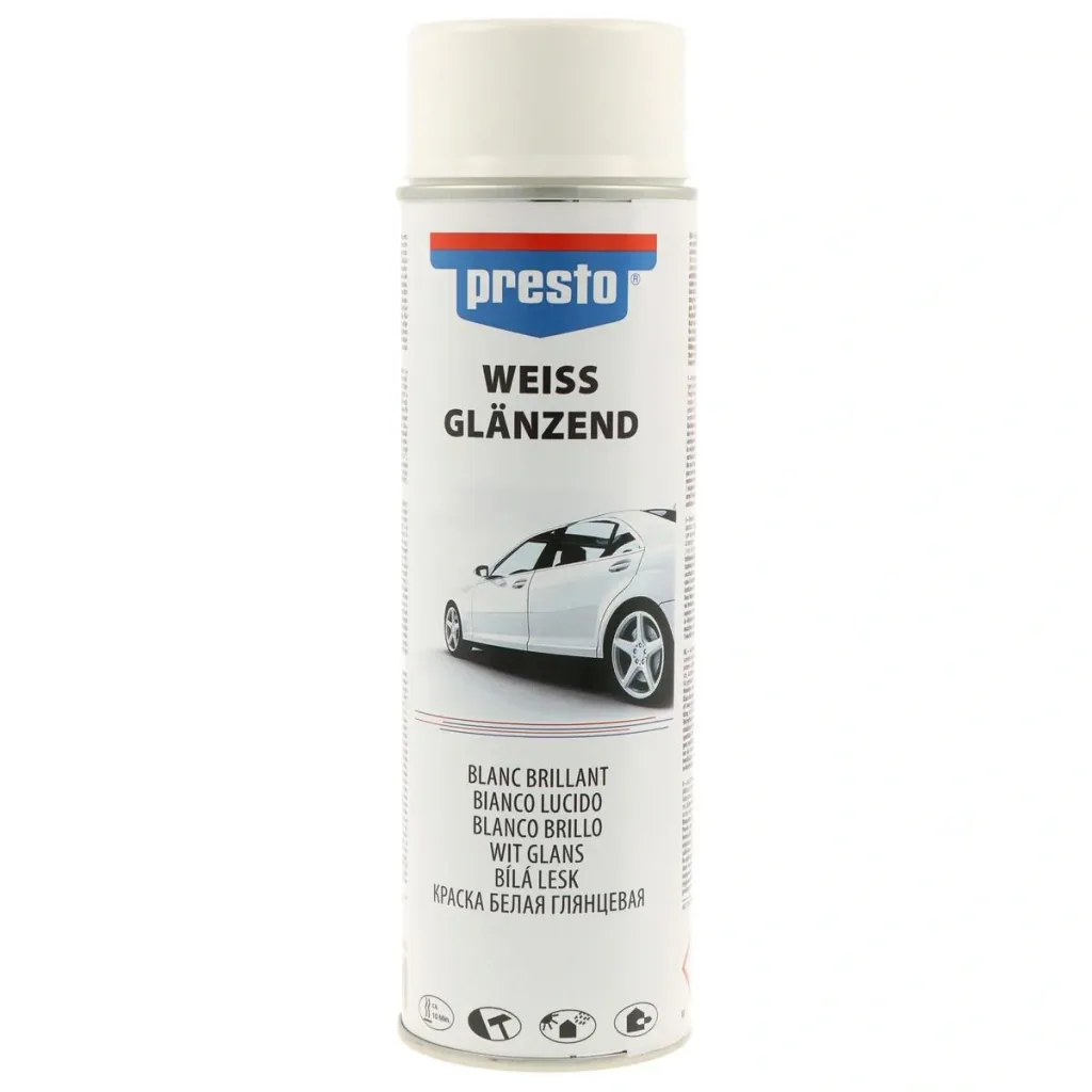 Rallye-Spraydose, glänzend, 500 ml, Farbe Weiß