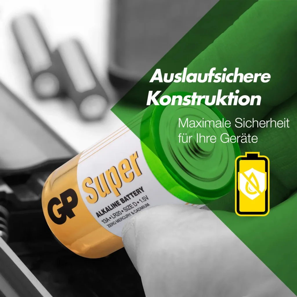 SUPER Mono D Alkaline Batterien - 2 Stück