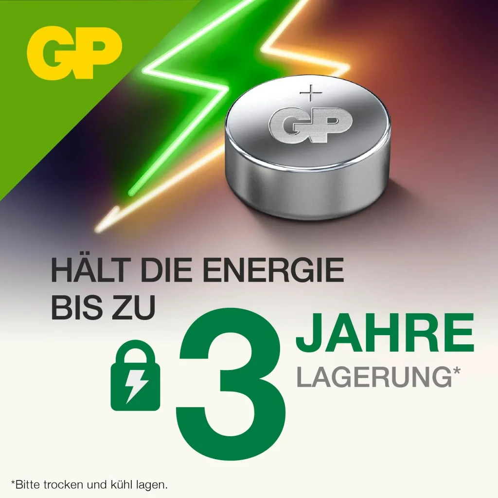 Alkaline Knopfzelle LR44 / 76A - 10 Stück