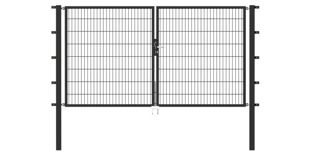 Doppeltor Flexo mit Zubehör, anthrazit, Breite 250 cm, Höhe 160 cm, PF: 60x60 cm