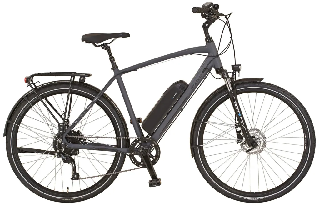 Herren Trekking E-Bike 28 Zoll, Rahmenhöhe 52 cm, 8-Gang Kettenschaltung, grau, ENTDECKER 20.EST.10