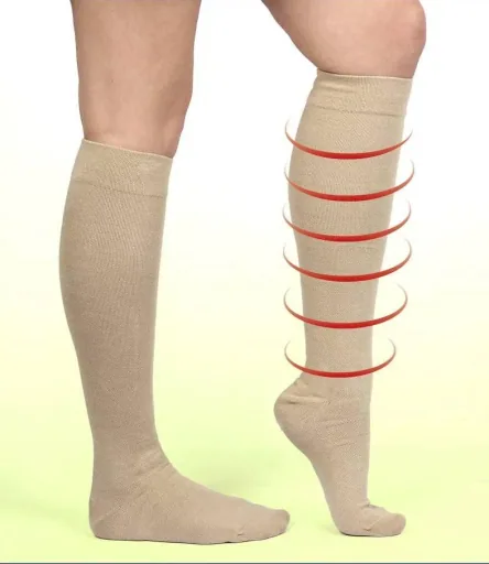 Stützkniestrümpfe Energy LYCRA, beige, Größe 35 - 38, 1 Paar