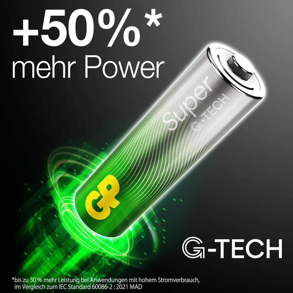 SUPER Micro (AAA) Alkaline Batterien - 4 Stück