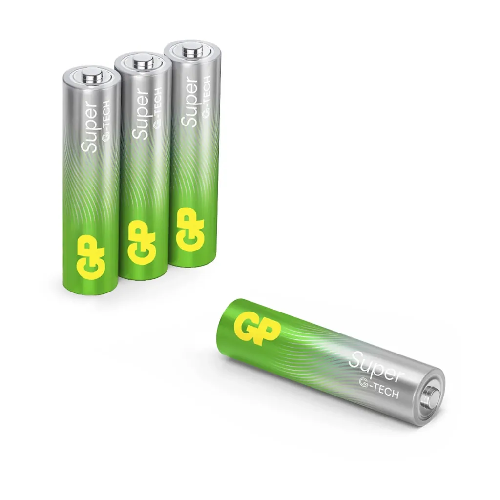 SUPER Micro (AAA) Alkaline Batterien - 4 Stück