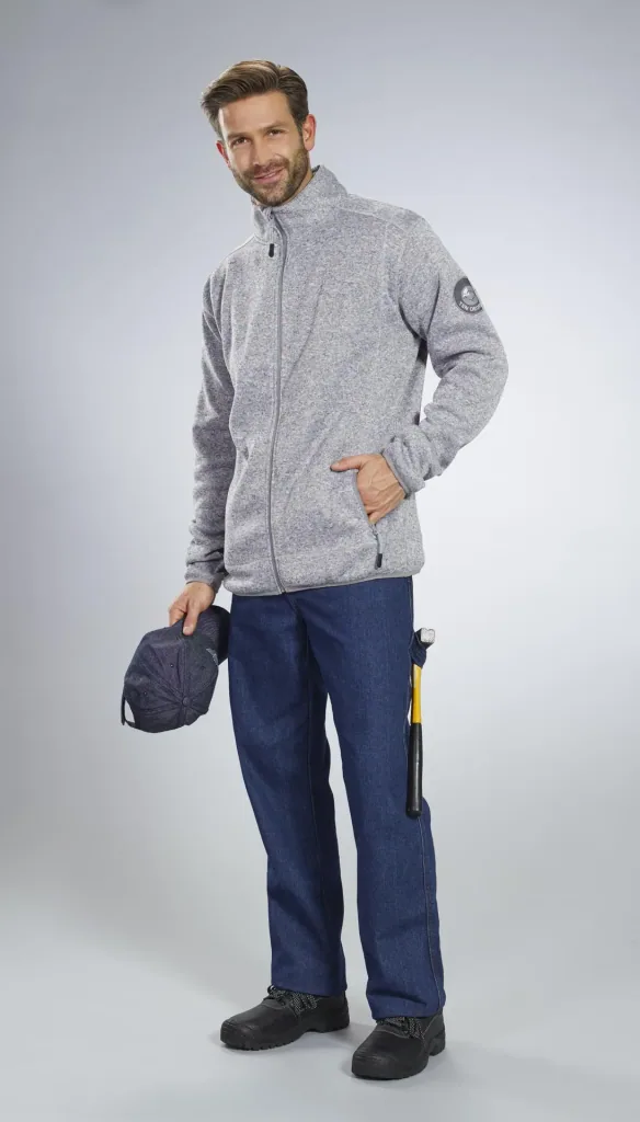 Arbeitsjeans aus strapazierfähigem Denim, Farbe blau, Gr. 48