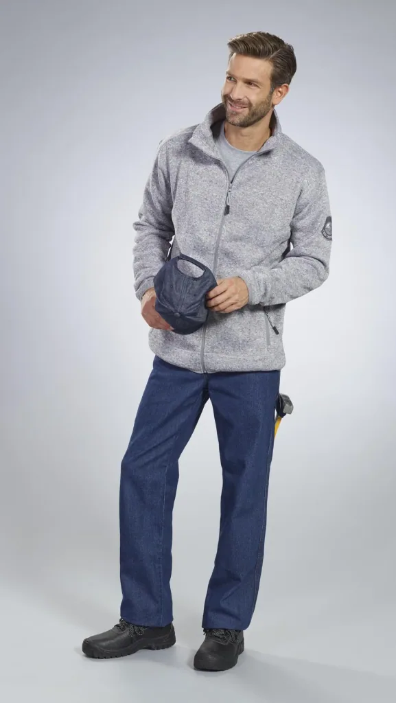 Arbeitsjeans aus strapazierfähigem Denim, Farbe blau, Gr. 48