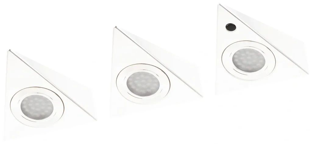 LED Unterbauleuchten in weiß mit Bewegungssensor - 3 Stück