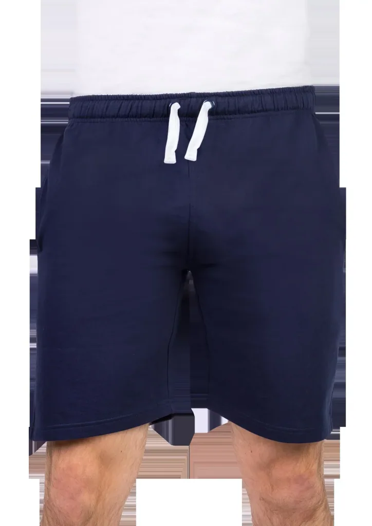 Shorts aus Baumwolljersey, Farbe marine, Gr.M