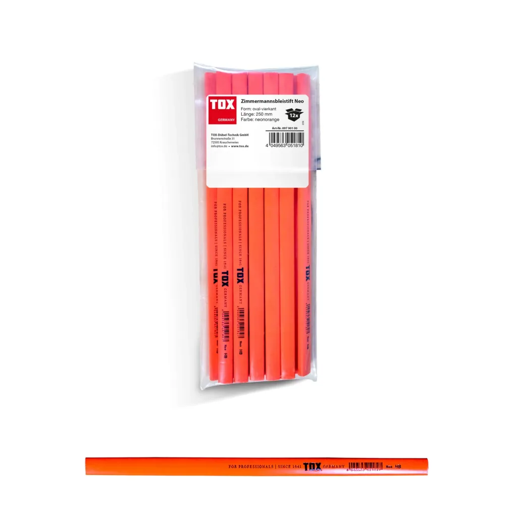 Zimmermanns-Bleistift Neo neonorange, 12 Stück