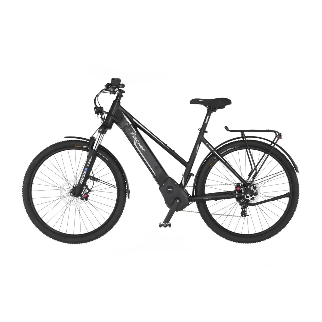 Damen E-Bike ATB, 27,5 Zoll, Rahmengröße 49cm, 10-Gang Kettenschaltung, schwarz matt, TERRA 5.0i