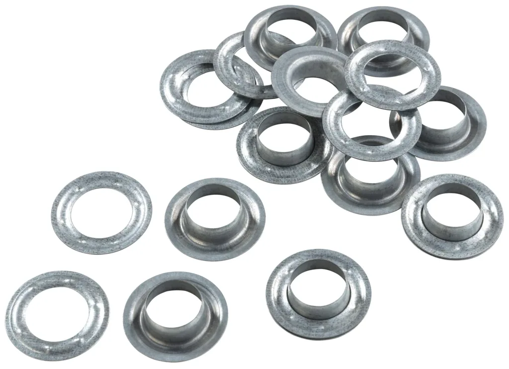 Ösen mit Scheiben, 14 mm, verzinkt, 10 Stück, zu 480095 Ösenzange XXL