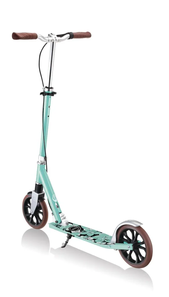 NL 205 Deluxe Tretroller, 205 mm, ABEC 7, Handbremse, höhenverstellbar, Frontfederung, Klappmechanismus, mint