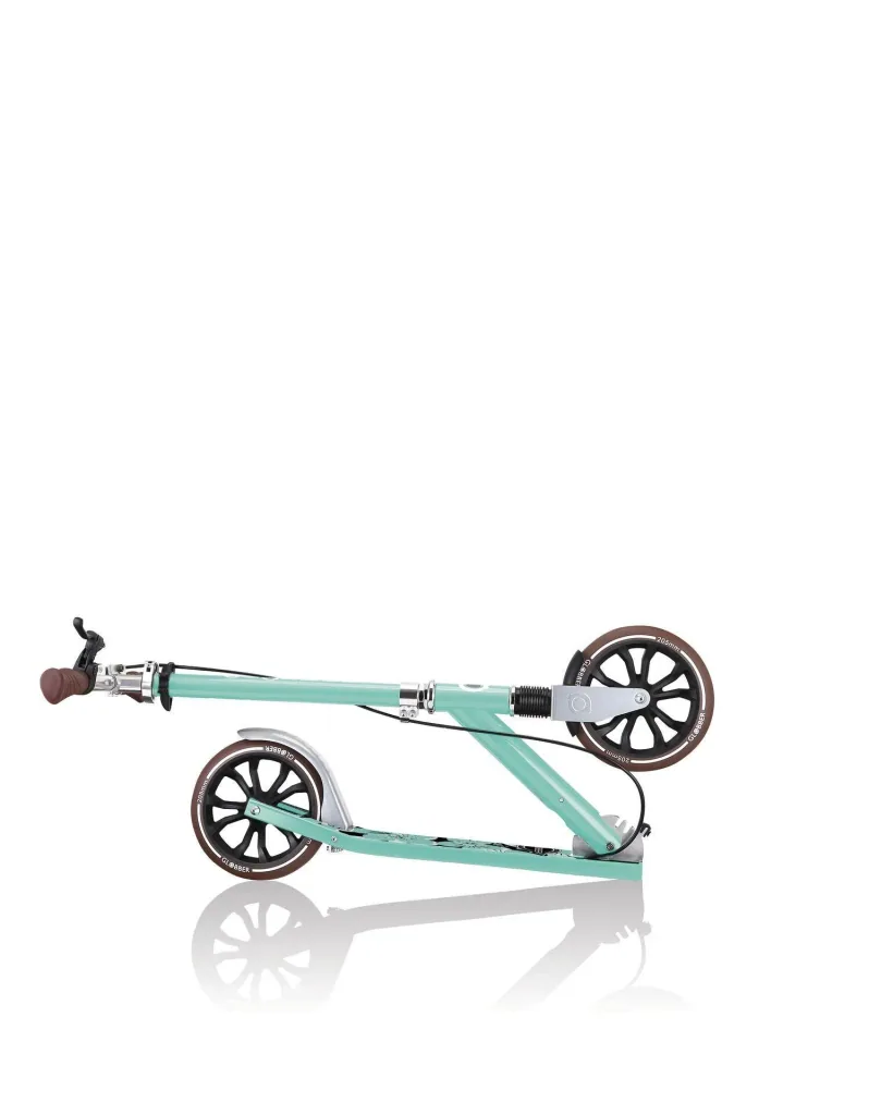 NL 205 Deluxe Tretroller, 205 mm, ABEC 7, Handbremse, höhenverstellbar, Frontfederung, Klappmechanismus, mint