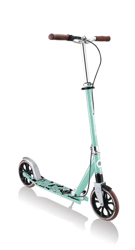 NL 205 Deluxe Tretroller, 205 mm, ABEC 7, Handbremse, höhenverstellbar, Frontfederung, Klappmechanismus, mint