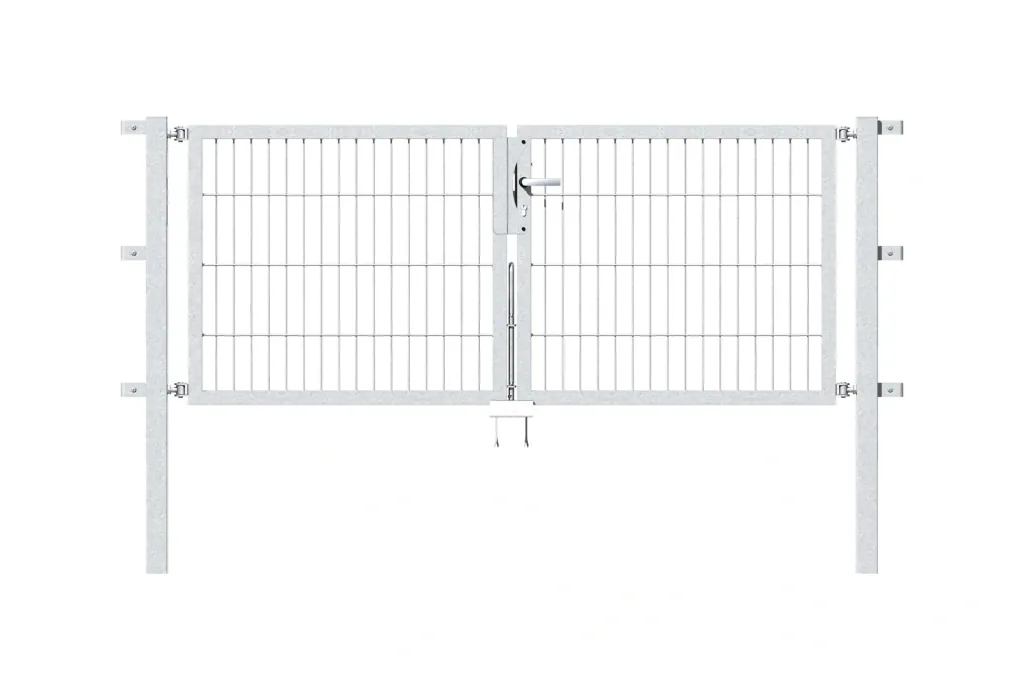 Doppeltor Flexo mit Zubehör, feuerverzinkt, Breite 200 cm, Höhe 120 cm, PF: 60x60 cm
