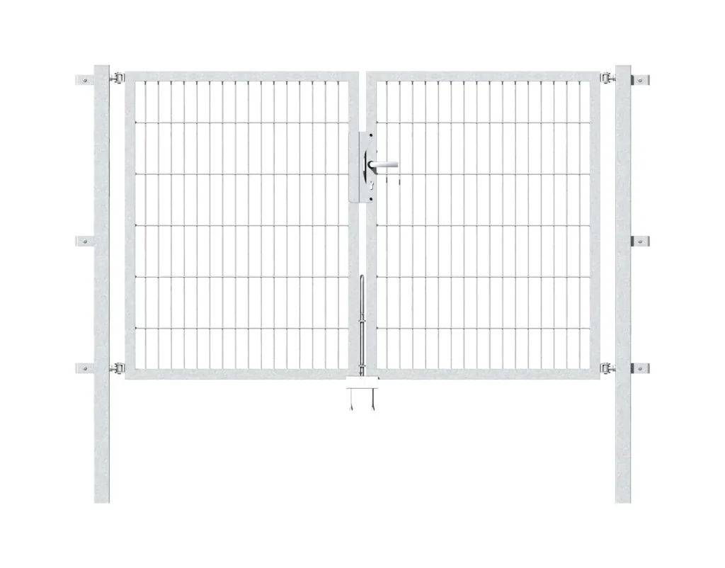 Doppeltor Flexo mit Zubehör, feuerverzinkt, Breite 200 cm, Höhe 120 cm, PF: 60x60 cm