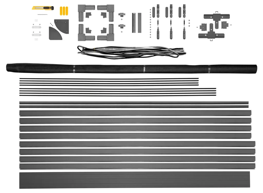 Fliegengittertür Premium, 100 x 215 cm, Farbe anthrazit