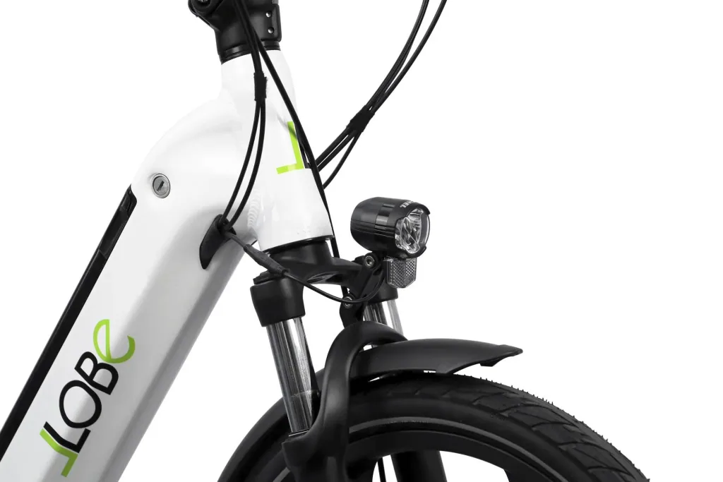 Unisex City E-Bike 20 Zoll, Rahmenhöhe 37 cm, 7-Gang Kettenschaltung, Gala white (Faltrad)