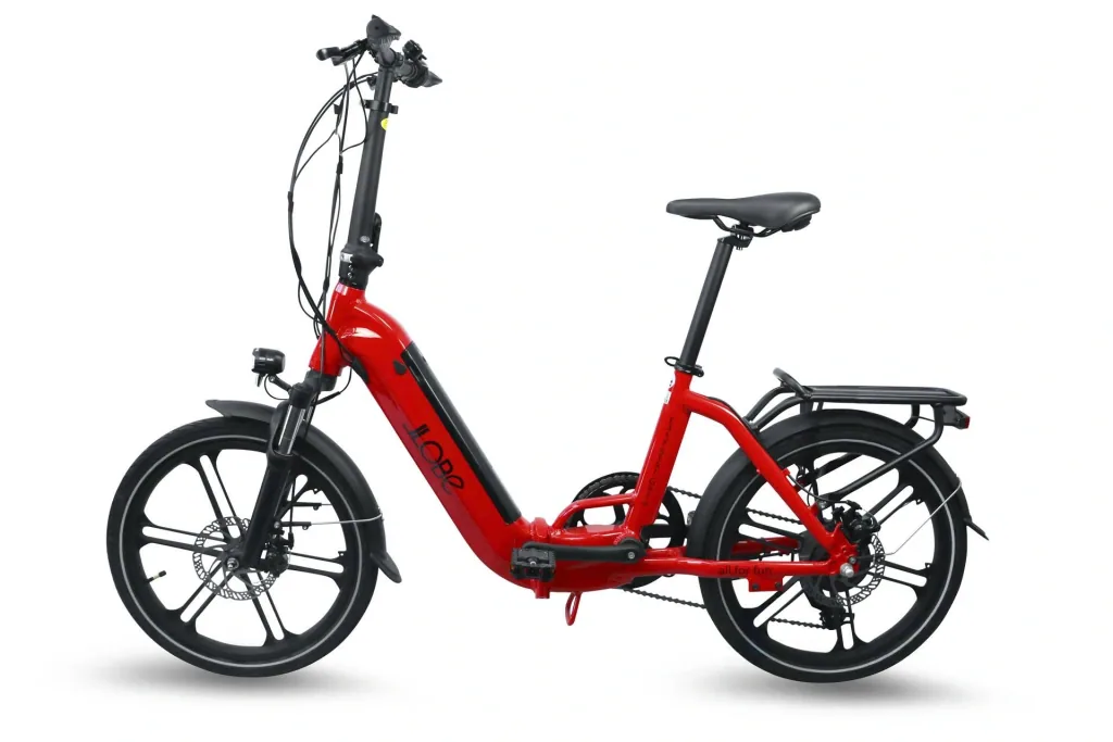 Unisex City E-Bike 20 Zoll, Rahmenhöhe 37 cm, 7-Gang Kettenschaltung, Gala white (Faltrad)