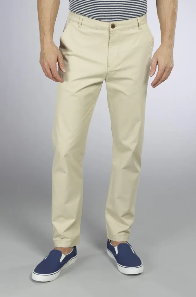 Hose mit Twill, Farbe beige, Gr.48