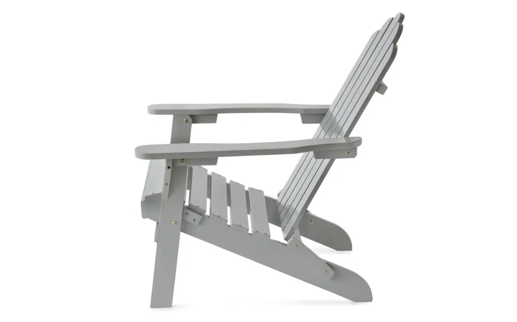Adirondack Gartensessel "Ben" lichtgrau
