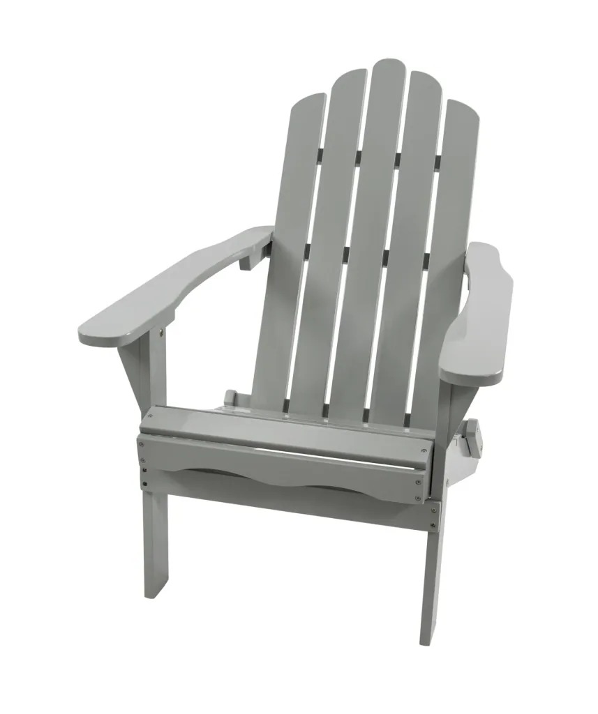 Adirondack Gartensessel "Ben" lichtgrau