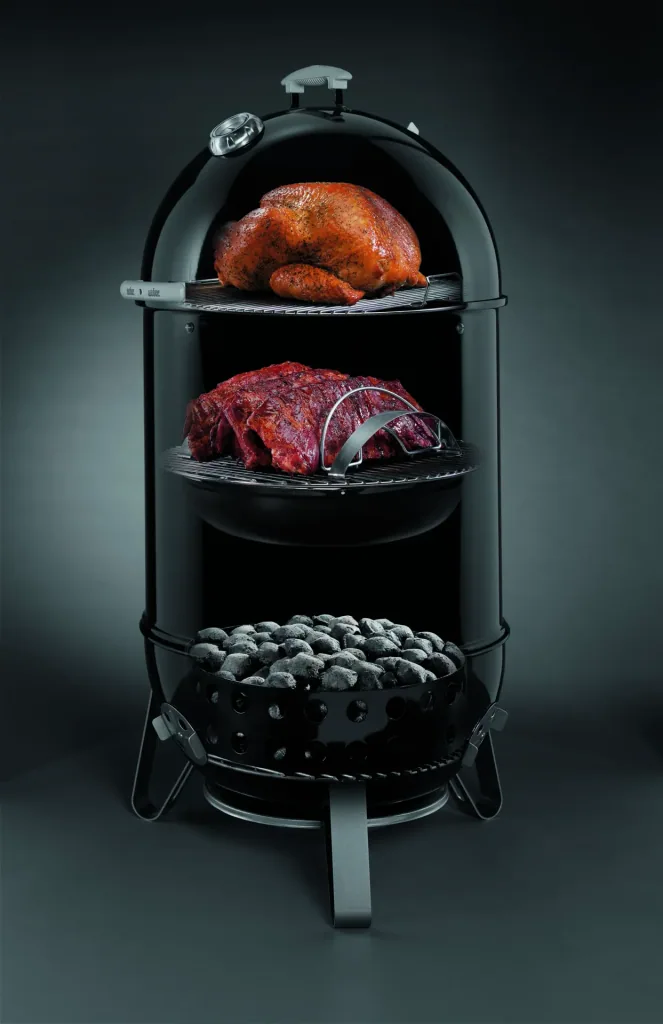 Holzkohlegrill Smokey Mountain Cooker, 37 cm, Black
