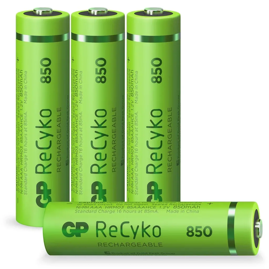 ReCyko Micro (AAA) NiMH Akkus mit 850 mAh, 1,2V - 4 Stück