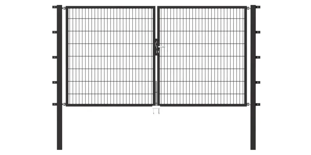 Doppeltor Flexo mit Zubehör, anthrazit, Breite 250 cm, Höhe 80 cm, PF: 60x60 cm