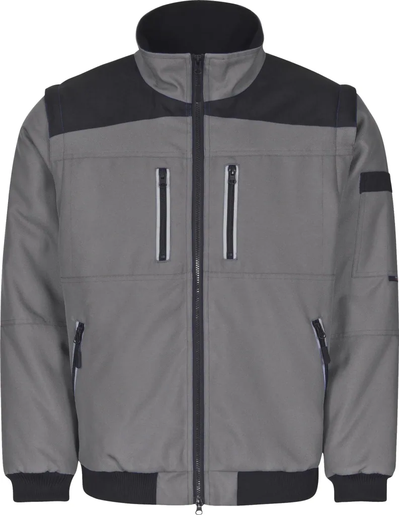 Funktionsblouson, grau-schwarz, Gr. S