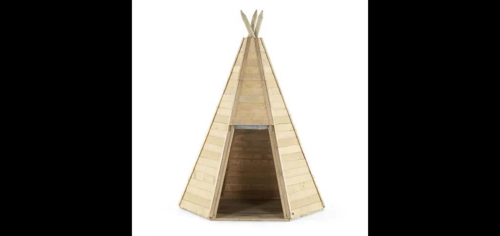 Holz Tipi Hideaway 230, Outdoor-Tipi für Kinder aus Holz, Spielzelt, 2,30 m hoch, natur