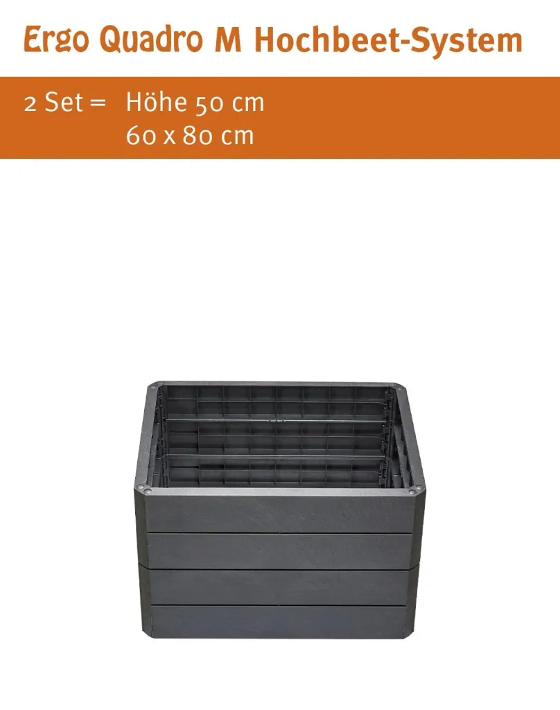 Hochbeet-System Stone "Ergo Quadro", Größe M