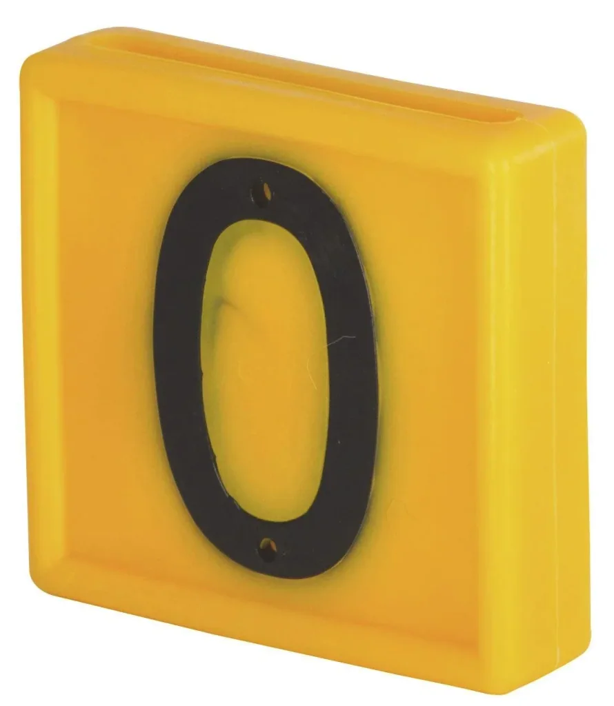 Nummernblock 0 für Markierungsbänder