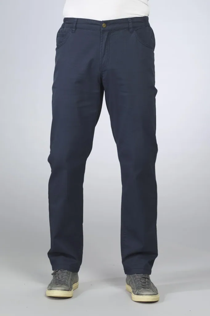 Stretchhose mit Komfortbund, Farbe marine, Gr.48