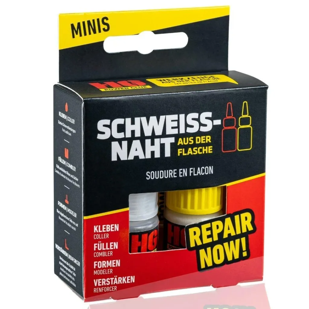 SADF Mini Set, Schweißnaht aus der Flasche, Kleber, 5 g + Granulat, 10 g