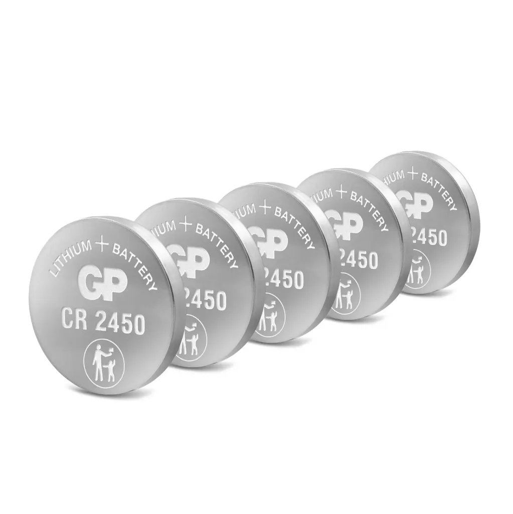 Lithium Knopfzelle CR2450 - 5 Stück